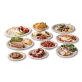 Food Trays, Containers, and Lids | Vegware VW-HC6NFA 5.9 in. x 5.9 in. x 2.9 in. Nourish Molded Fiber Compostable Sugarcane Takeout Containers - White (400/Carton) image number 2