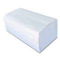 Paper Towels and Napkins | Boardwalk BWK52GREEN 9.13 in. x 10.25 in. 1-Ply Green Single-Fold Towels - Natural White (16 Packs/Carton) image number 4