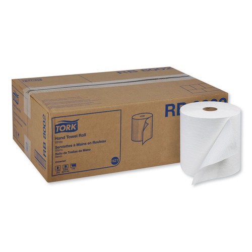 Paper Towels and Napkins | Tork RB8002 Universal 7.88 in. x 800 ft. 1-Ply Hand Towel Roll - White (6/Carton) image number 0