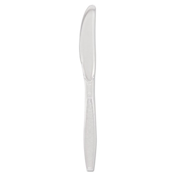 CUTLERY | SOLO GDC6KN-0090 Guildware Heavyweight Plastic Knives - Clear (1000/Carton)