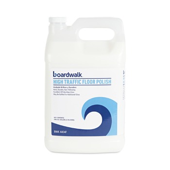 Boardwalk BWK4404FEA 1 Gallon Bottle High Traffic Floor Polish