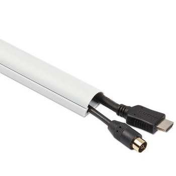PRODUCTS | D-Line US/5FT3015W 60 in. x 1.25 in. x 0.5 in. Decorative Mini Cord Cover - White