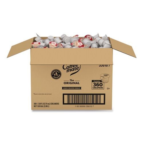  | Coffee-Mate 11000372 0.38 oz Liquid Coffee Creamer Mini-Cups - Original (360/Carton) image number 0