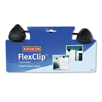 MONITOR STANDS | Kensington K62081BF Plastic Flexclip Gooseneck Copyholder Monitor/laptop Mount - Black