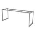 Office Desks & Workstations | Alera ALELSTB24GR Open Office Desk Series 47.25 to 70.78w x 23.63d x 28.5h Adjustable O-Leg Desk Base - Silver image number 1