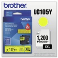 Ink & Toner | Brother LC105Y Innobella 1,200 Page-Yield Super High-Yield Ink - Yellow image number 1