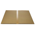 Office Chair Mats | Deflecto CM21442FPC 46 in. x 60 in. All Day Use Chair Mat for Hard Floors - Rectangle Clear image number 3