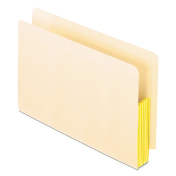 FILING AND FOLDERS | Pendaflex 22823 5.25 in. Expansion Legal Size Drop Front Shelf File Pockets with Rip-Proof-Tape Gusset Top - Manila (10/Box)