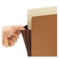 Back to School Sale | Smead 74691 Fully Lined 6.5 in. High Gussets 5.25 in. Expansion Redrope Drop-Front End Tab File Pockets - Legal Size, Redrope/Brown (10/Box) image number 2