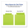 Dividers & Tabs | Avery 11906 Insertable 5-Tab 11-1/8 in. x 9-1/4 in. Big Tab Plastic Dividers with Two Pockets - Multicolor (1-Set) image number 5