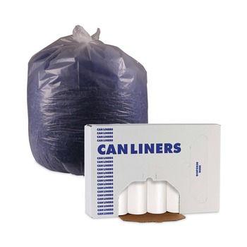 Boardwalk H6036MWKR01 30 in. x 36 in. 30 gal. 0.5 mil Perforated Roll Low-Density Waste Can Liners - White (200/Carton)
