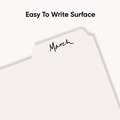 Binders | Smead 89415 11 in. x 8.5 in. 5-Tab Three-Ring Binder Index Divider - White (20/Box) image number 4