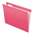 Just Launched | Pendaflex 04152 1/5 PIN 1/5-Cut Tabs Colored Reinforced Hanging Letter Folders - Pink (25/Box) image number 0