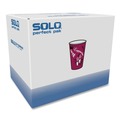  | SOLO OF8BI-0041 8 oz. Paper Bistro Design Hot Drink Cups - Maroon (500/Carton) image number 3