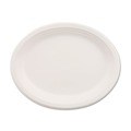 | Chinet 21257 9.75 in. x 12.5 in. Classic Oval Platter Paper Dinnerware - White (500/Carton) image number 1