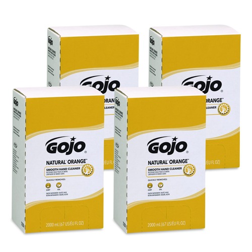  | GOJO Industries 7250-04 NATURAL ORANGE 2,000 milliLiter Smooth Hand Cleaner - Citrus Scent (4/Carton) image number 0