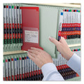 File Folders | Smead 29810 2 in. Expansion 2 Divider Legal Size 6 SafeSHIELD Fasteners End Tab Pressboard Classification Folders - Gray-Green (10/Box) image number 4