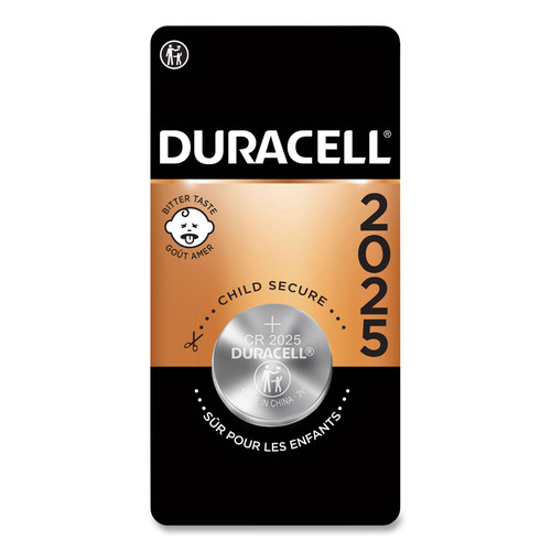 Batteries | Duracell DL2025BPK 2025 Lithium Coin Batteries with Bitterant image number 0