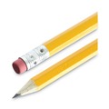 Pencils | Universal UNV55401 HB #2 Pre-Sharpened Woodcase Pencil - Black Lead, Yellow Barrel (24/Pack) image number 3