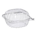 Food Trays, Containers, and Lids | Dart PET57PST1 5.86 in. x 3.11 in. ClearSeal Hinged-Lid Plastic Containers - Clear (500/Carton) image number 0