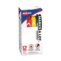 Permanent Markers | Avery 24800 MARKS A LOT Broad Chisel Tip Large Desk-Style Permanent Marker - Assorted Colors (12/Set) image number 0
