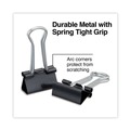 Binding Spines & Combs | Universal UNV10200VP Binder Clips in Zip-Seal Bag - Small, Black/Silver (144/Pack) image number 3