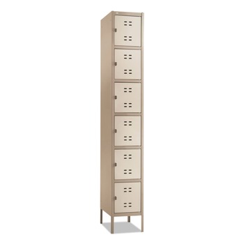 Safco 5524TN 12 in. x 18 in. x 78 in. Two-Tone Box Locker - Tan