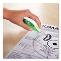 Erasers & Correction Supplies | Paper Mate Liquid Paper 660415K 0.2 in. x 335 in. DryLine Grip Non-Refillable Correction Tape - Gray/Green Applicator image number 2