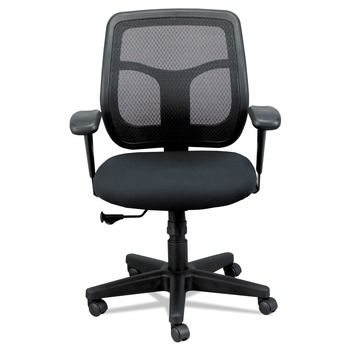  | Eurotech MT9400BK 18.1 in. to 21.7 in. Seat Height Apollo Mid-Back Mesh Chair - Black