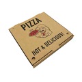 Food Trays, Containers, and Lids | BluTable REM-BX-KRSTCK-16KSBFL 16 in. x 16 in. x 2 in. Paper Pizza Boxes - Brown (50/Pack) image number 0