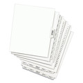 Dividers & Tabs | Avery 11916 11 x 8.5 Avery Style Preprinted Legal Exhibit Side 10-Tab Index Dividers - White (25/Pack) image number 1