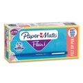 Back to School Sale | Paper Mate 8410152 Medium 0.7 mm Point Guard Flair Felt Tip Porous Point Stick Pen - Blue Ink, Blue Barrel (1-Dozen) image number 0