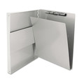 Clipboards | Saunders 10517 0.5 in. Clip Capacity Holds 8.5 in. x 11 in. Sheets Snapak Aluminum Side-Open Forms Folder - Silver image number 0