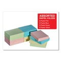 Sticky Notes & Post it | Universal UNV35663 1-1/2 in. x 2 in. Self Stick Note Pads - Assorted Pastel Colors (12/Pack) image number 3