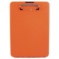 Clipboards | Saunders 00579 0.5 in. Clip Capacity Holds 8.5 in. x 11 in. Sheets SlimMate Storage Clipboard - Hi-Vis Orange image number 0