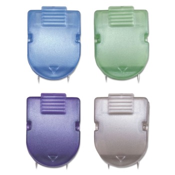 DESK ACCESSORIES AND OFFICE ORGANIZERS | Advantus 75338 40 Sheet Capacity Wall Clips for Fabric Panels - Assorted Metallic Colors (20/Box)