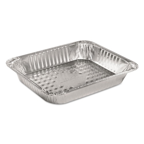 Food Trays, Containers, and Lids | Handi-Foil 4025-40-100 10.38 in. x 12.75 in. x 2.19 in. Aluminum Steam Table Pans (100/Carton) image number 0