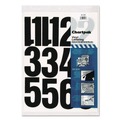 Arts & Crafts Supplies | Chartpak 01193 4 in. H Self Adhesive Press-On Vinyl Numbers - Black (23/Pack) image number 0