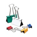 Binding Spines & Combs | Universal UNV31026 Binder Clips with Storage Tub - Assorted (30/Pack) image number 1