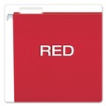 File Folders | Pendaflex 81608 1/5-Cut Tabs Letter Size Colored Hanging Folders - Red (25/Box) image number 2