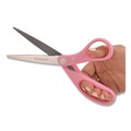 Arts & Crafts Supplies | Westcott 15387 8 in. All Purpose Straight Ribbon Scissors with 3.5 in. Cut Length - Pink image number 2