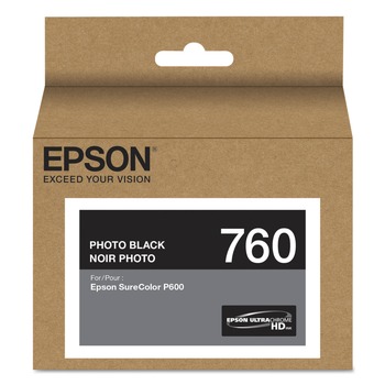 Epson T760120 UltraChrome HD T760120 (760) Ink - Photo Black