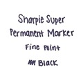Permanent Markers | Sharpie 33666PP Super Permanent Marker - Fine Bullet Tip/Black (6/Pack) image number 6