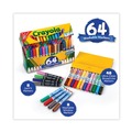 Washable Markers | Crayola 588180 48 Broad Bullet Tip 8 Gel 8 Window Broad Line Washable Markers - Assorted Colors (64/Set) image number 4