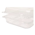 Food Trays, Containers, and Lids | Karat FP-HC99PET-1C PET Plastic Hinged Container 9 x 9 x 3.6 Clear Plastic 100/Pack 2 Packs/Carton image number 5