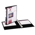 Binders | Avery 27725 8.5 in. x 5.5 in. 0.5 in. Capacity 3 Rings Mini Size Durable View Binder with Round Rings - Black image number 0