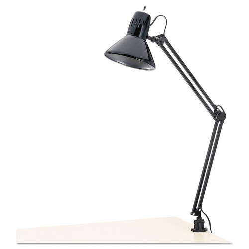 Lamps | Alera ALELMP702B 6.75 in. W x 20 in. D x 28 in. H Adjustable Clamp-On Architect Lamp - Black image number 0
