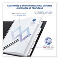 Dividers & Tabs | Avery 11516 Print-On 11 in. x 8.5 in. 5-Tab Customizable Unpunched Dividers - White (5/Pack) image number 2