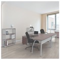 Office Filing Cabinets & Shelves | Linea Italia LITTR735MOC 31-1/2 in. x 11-5/8 in. x 43-1/4 in. Three-Shelf Trento Line Bookcase - Mocha image number 5