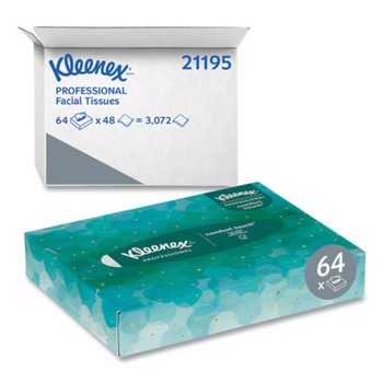 Kleenex 21195 2-Ply Facial Tissue Junior Pack - White (80/Carton)